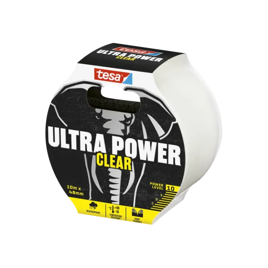 Tesa Ultra Power Extreme ducctape transparant 48 mm x 10 m