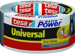 Tesa Universal Extra Power tape zilver 25 m x 50 mm