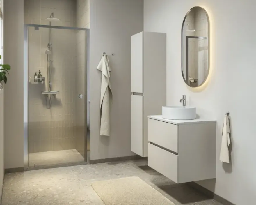 Tiger wastafelblad Nook greige 120,5 x 46 x 1,9 cm