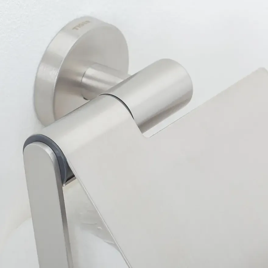 Tiger Boston toiletrolhouder met klep rvs
