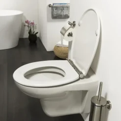 Tiger Boston wc bril wit/RVS met softclose en quick release