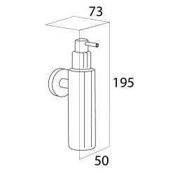Tiger Boston zeepdispenser glans rvs