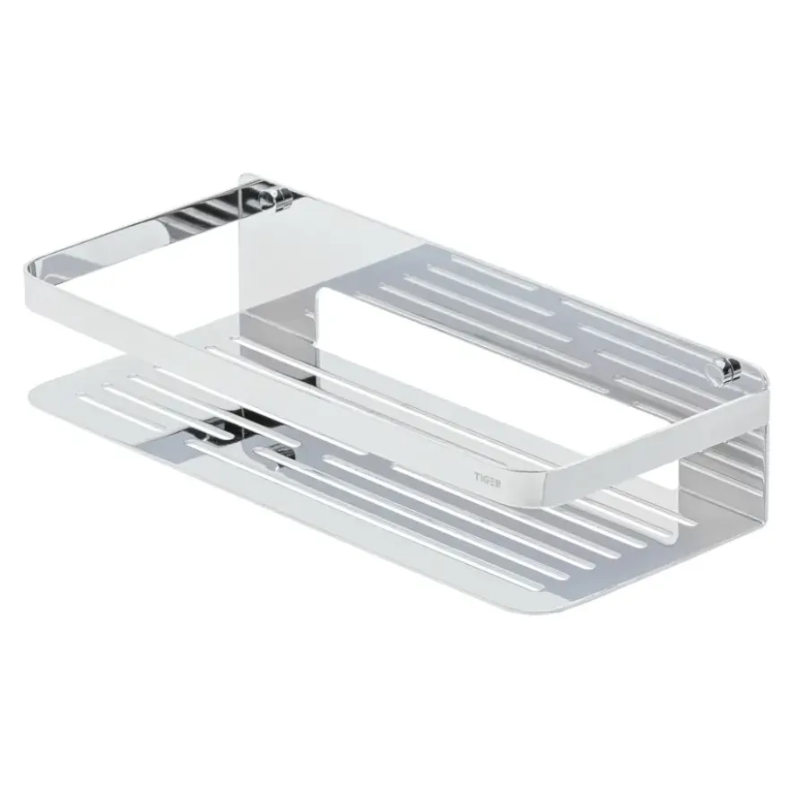 Tiger Caddy flessenkorf groot chroom