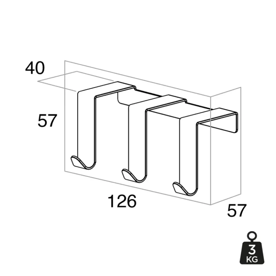 Tiger deurhaak Basic geborsteld RVS