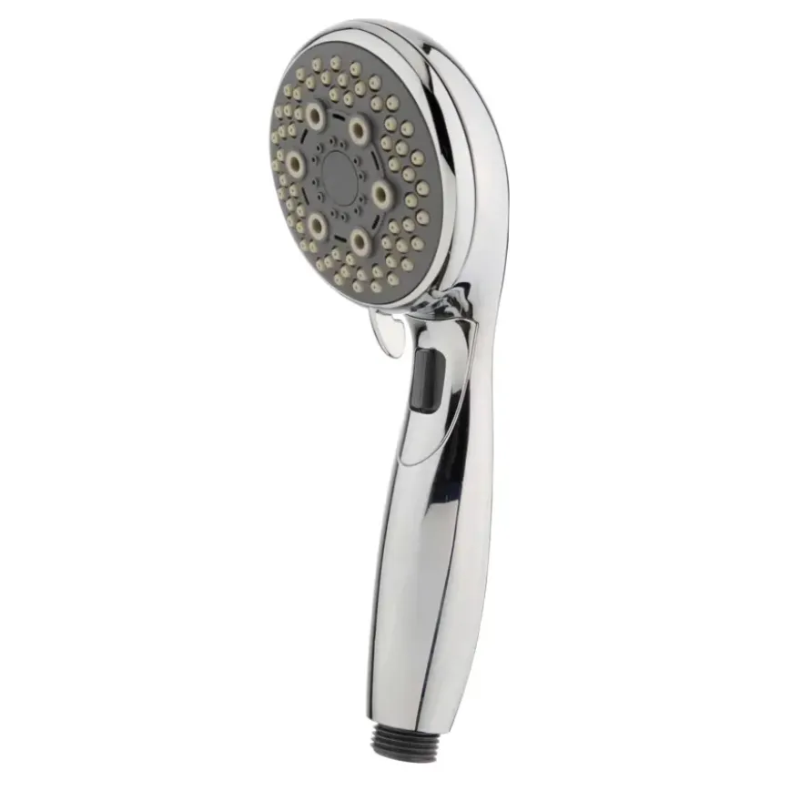 Tiger douchekop Splash Eco Malaga handdouche waterbesparend 5 standen ø 8 cm chroom