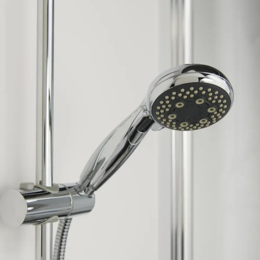 Tiger douchekop Splash Eco Malaga handdouche waterbesparend 5 standen ø 8 cm chroom