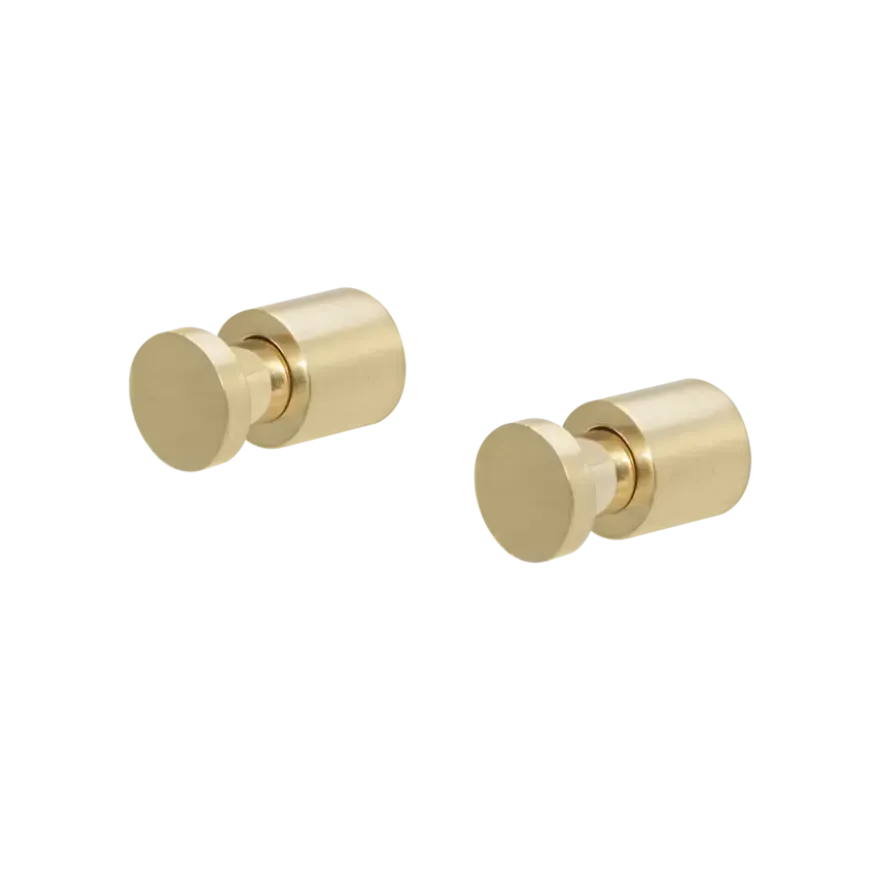 Tiger haken set van 2 Pico geborsteld goud RVS