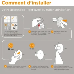 Tiger handdoekhaak Base RVS geborsteld goud