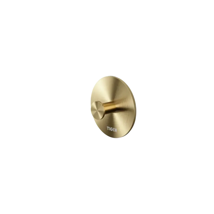 Tiger handdoekhaak Base RVS geborsteld goud