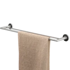 Tiger handdoekrek Cooper dubbel 65,2 cm RVS geborsteld / Zwart