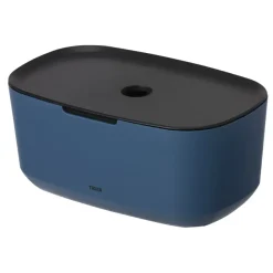 Tiger Opbergbox TESS met deksel blauw/zwart
