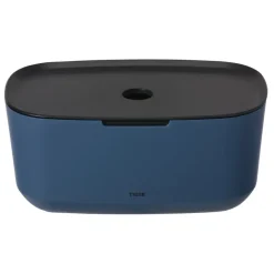Tiger Opbergbox TESS met deksel blauw/zwart