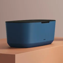 Tiger Opbergbox TESS met deksel blauw/zwart