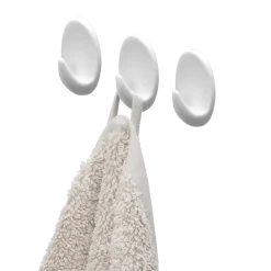 Tiger ophang haak Baseline Oval Large wit ABS set van 3