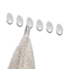 Tiger ophang haak Baseline Oval small wit ABS set van 6
