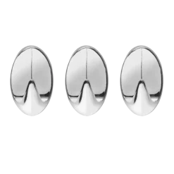 Tiger ophang haak Baseline Oval Large chroom ABS set van 3