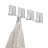 Tiger ophang haak Baseline Rectangle medium wit ABS set van 4