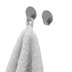 Tiger ophang haak Baseline Round small geborsteld RVS set van 2