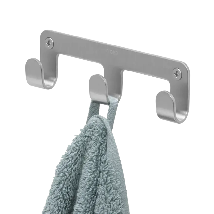Tiger ophang haak Simple Rack geborsteld RVS