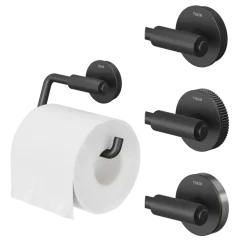 Tiger Orion toiletrolhouder zonder klep - Zwart