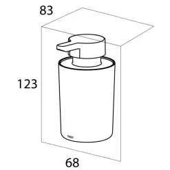 Tiger Orion zeepdispenser vrijstaand zwart 180 ml