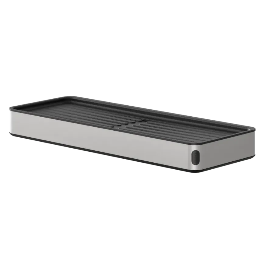 Tiger planchet Cooper 28 cm Zwart / RVS geborsteld