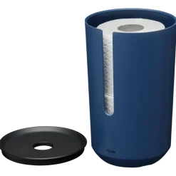 Tiger Reserverolhouder TESS met deksel vrijstaand blauw/zwart
