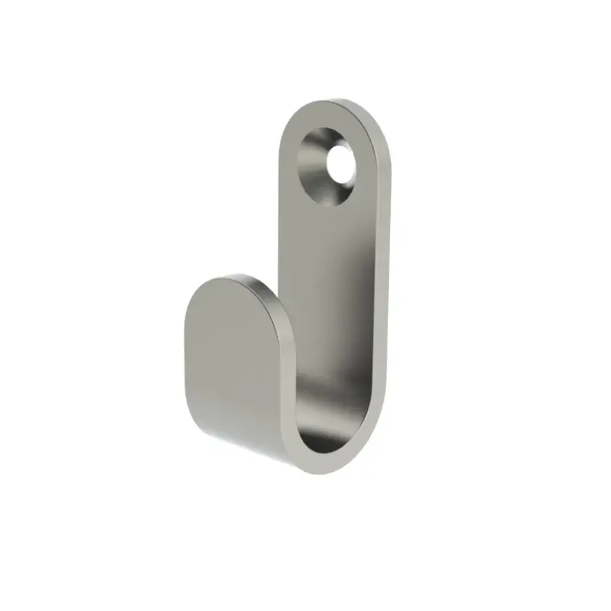 Tiger Simple haak rvs geborsteld - 2 stuks