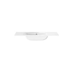 Tiger T-Line Oval inbouwwastafel 101 cm meubel wit