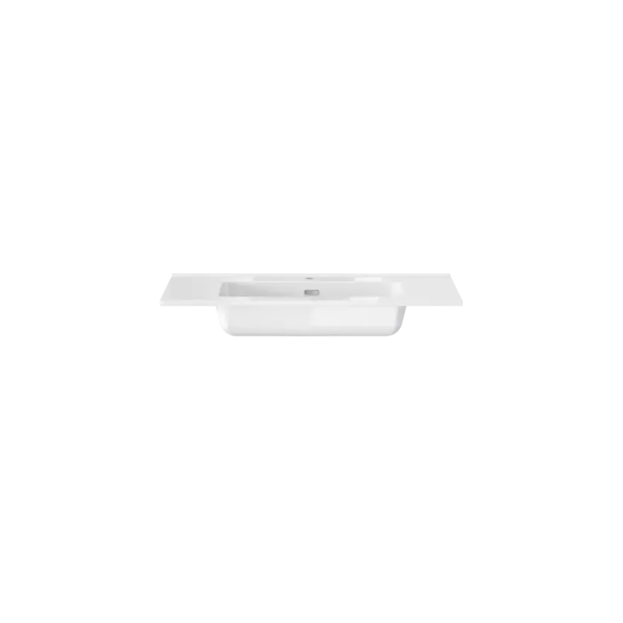 Tiger T-Line Oval inbouwwastafel 81 cm meubel wit