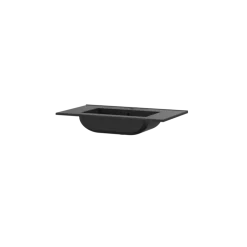Tiger T-Line Quadro inbouwwastafel 81 cm mat zwart