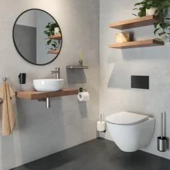 Tiger toiletborstel Cooper met houder RVS geborsteld / Zwart