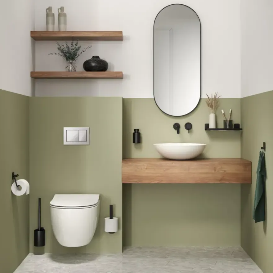 Tiger toiletborstelhouder Colar Zwart