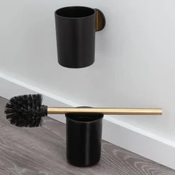 Tiger Toiletborstelhouder Tune Hangend messing zwart