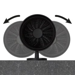 Tiger Toiletborstelhouder Tune Hangend zwart
