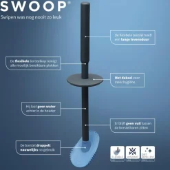 Tiger Toiletborstel Swoop flexibel antraciet
