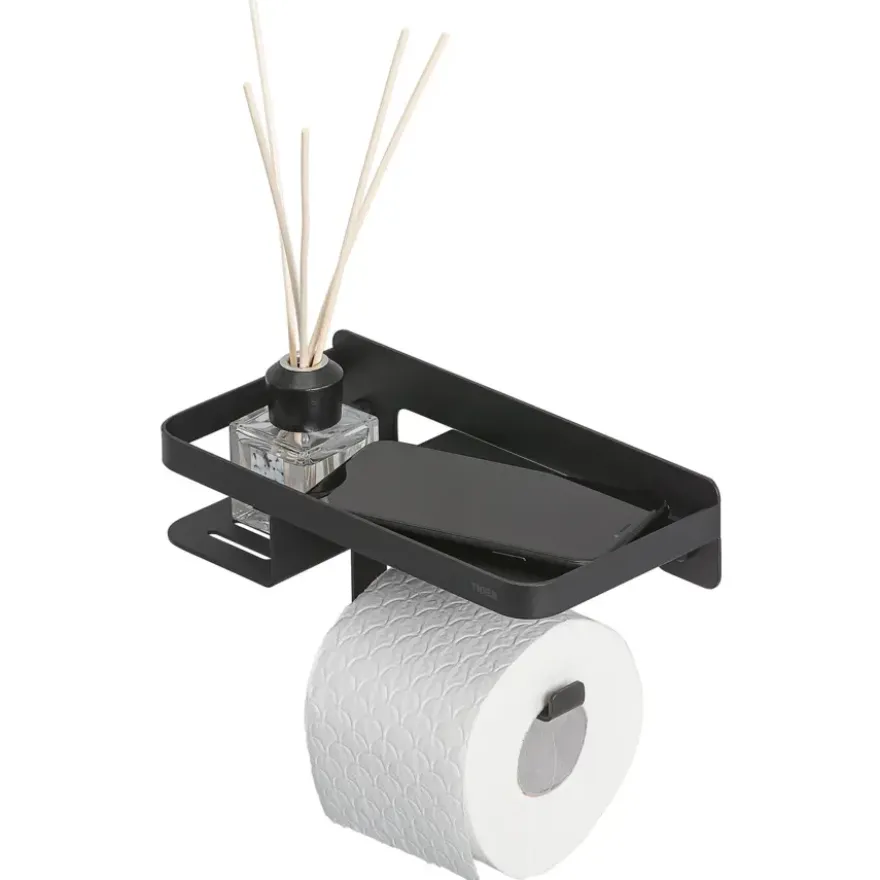 Tiger toiletrolhouder Caddy Zwart