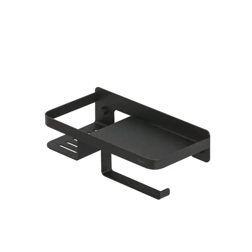 Tiger toiletrolhouder Caddy Zwart