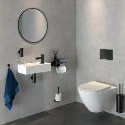 Tiger toiletrolhouder Caddy Zwart