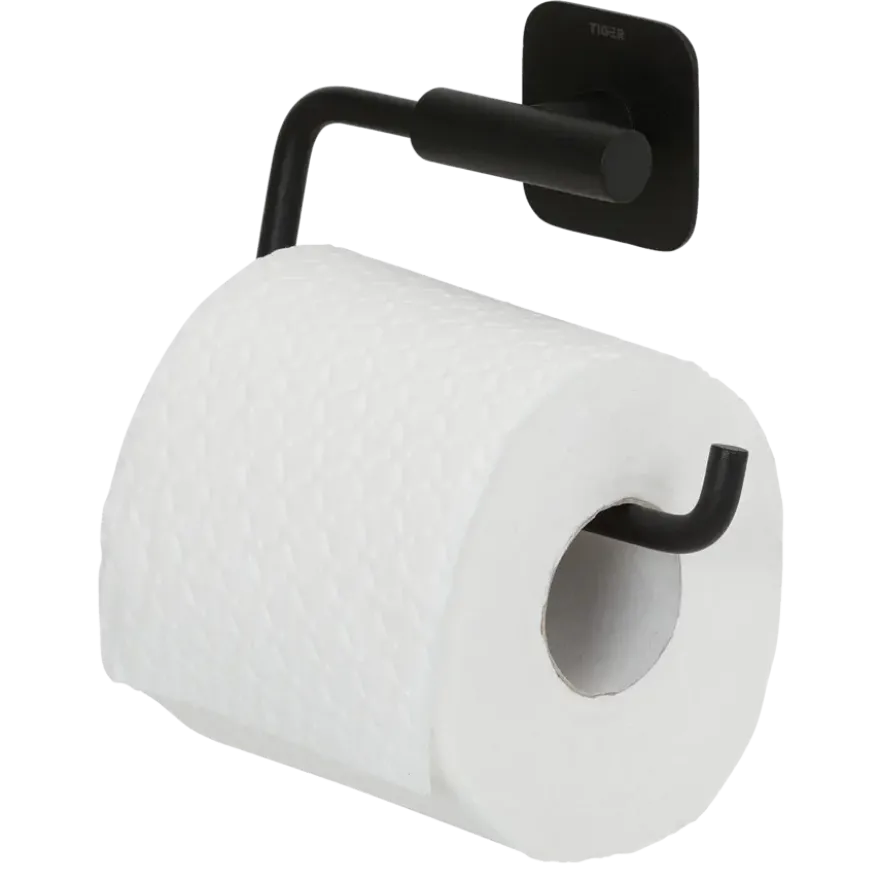 Tiger toiletrolhouder Colar zonder klep Zwart