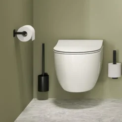 Tiger toiletrolhouder Colar zonder klep Zwart
