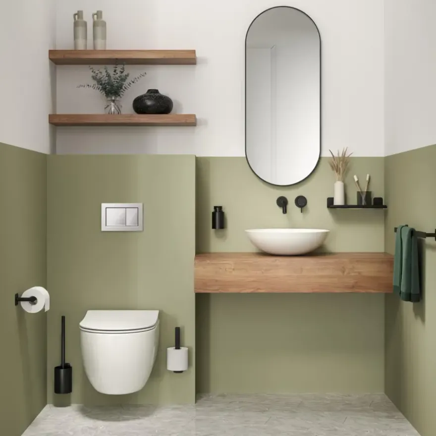 Tiger toiletrolhouder Colar zonder klep Zwart