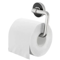 Tiger toiletrolhouder Cooper zonder klep RVS geborsteld / Zwart