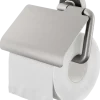 Tiger toiletrolhouder Cooper met klep RVS geborsteld / Zwart