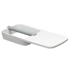 Tiger Toiletrolhouder TESS met planchet wit/lichtgrijs