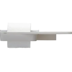 Tiger Toiletrolhouder TESS met planchet wit/lichtgrijs