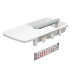Tiger Toiletrolhouder TESS met planchet wit/lichtgrijs