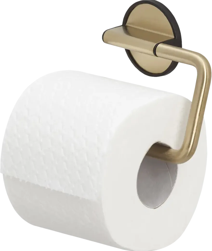 Tiger Toiletrolhouder Tune messing zwart zonder klep