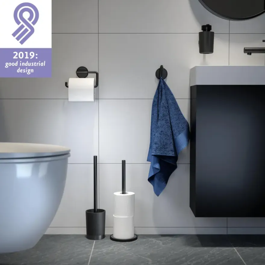 Tiger toiletrolhouder Tune zonder klep zwart