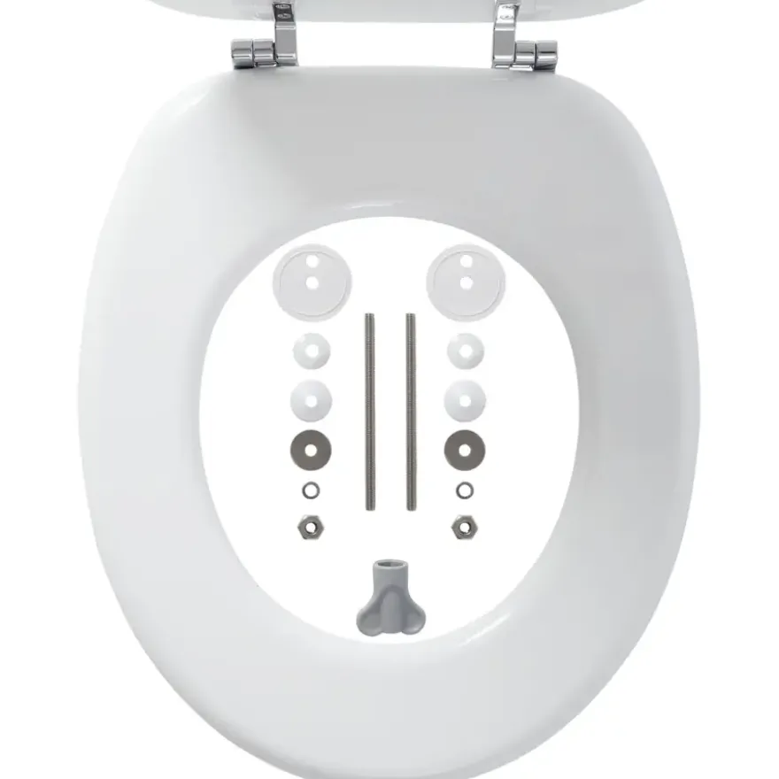 Tiger toiletzitting MDF Oregon wit